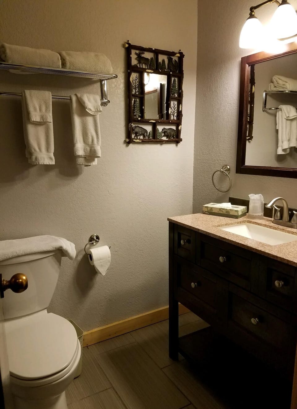 Boutique bathroom, yep in the mountains