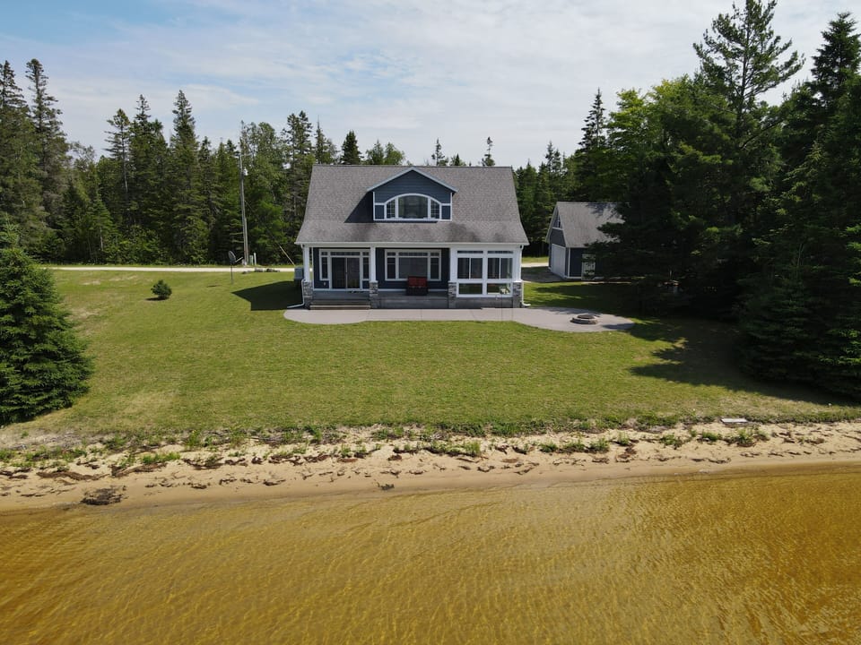 Private beachfront cottage