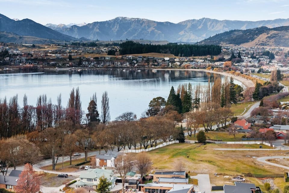 Aerial shot - close to lake