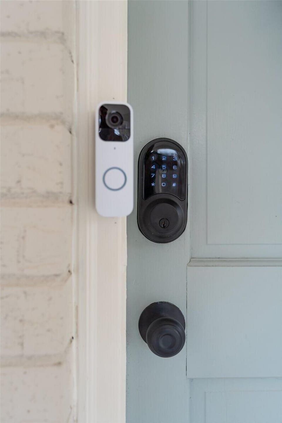 Keypad and doorbell camera