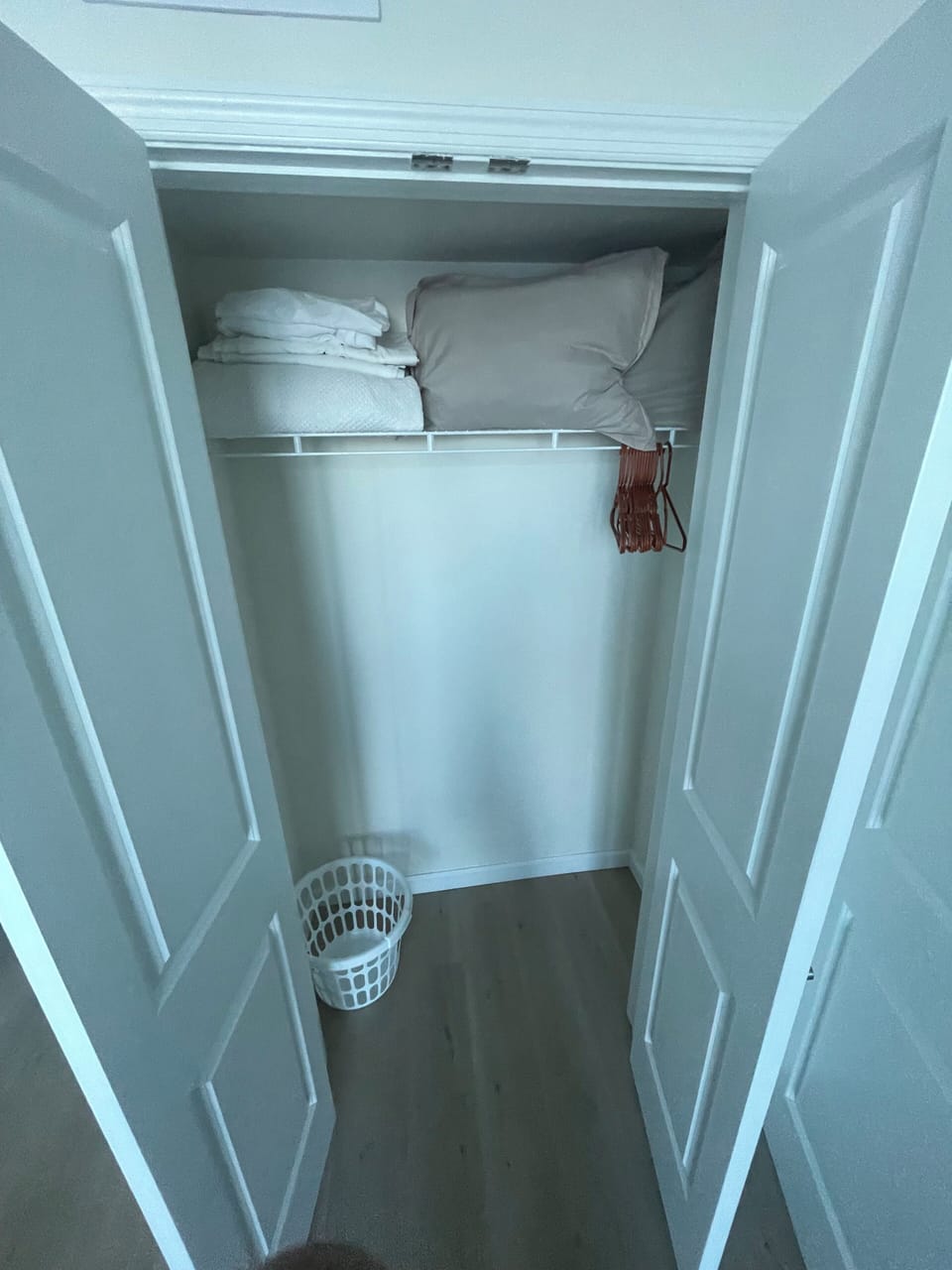 Bedroom closet - extra bedding