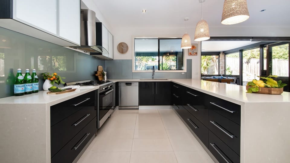 Sunrise Oasis Large Open Plan Kitchen with Butler's Pantry.