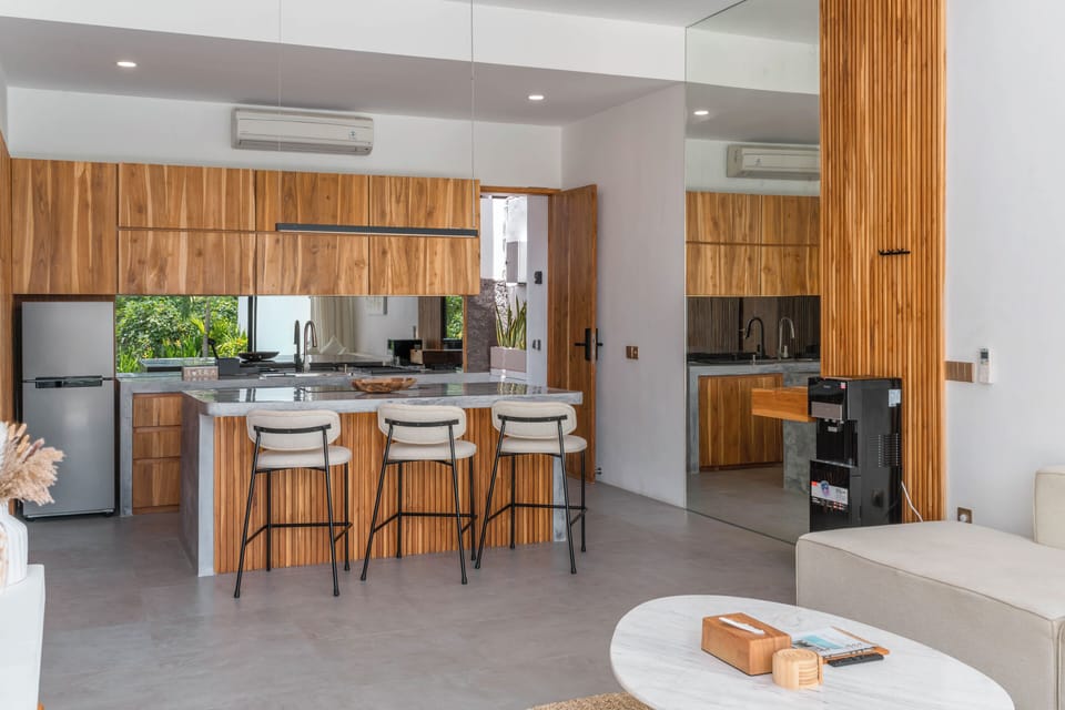 Deluxe Villa, 1 Bedroom, Pool View | Private kitchen | Stovetop, cookware/dishes/utensils