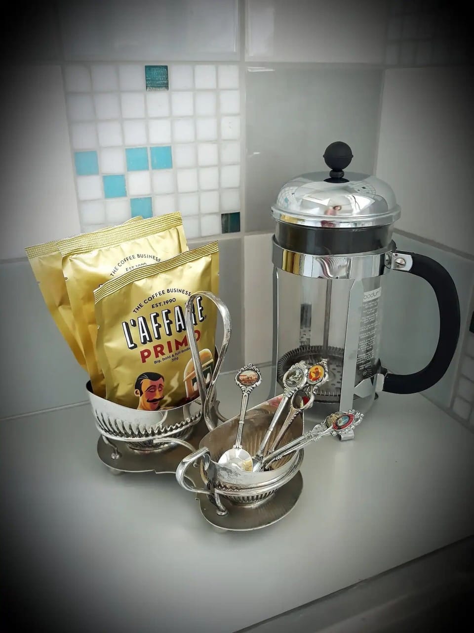 Enjoy a plunger coffee