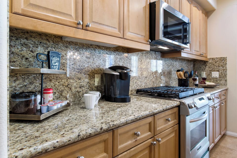 Fully-equipped kitchen.