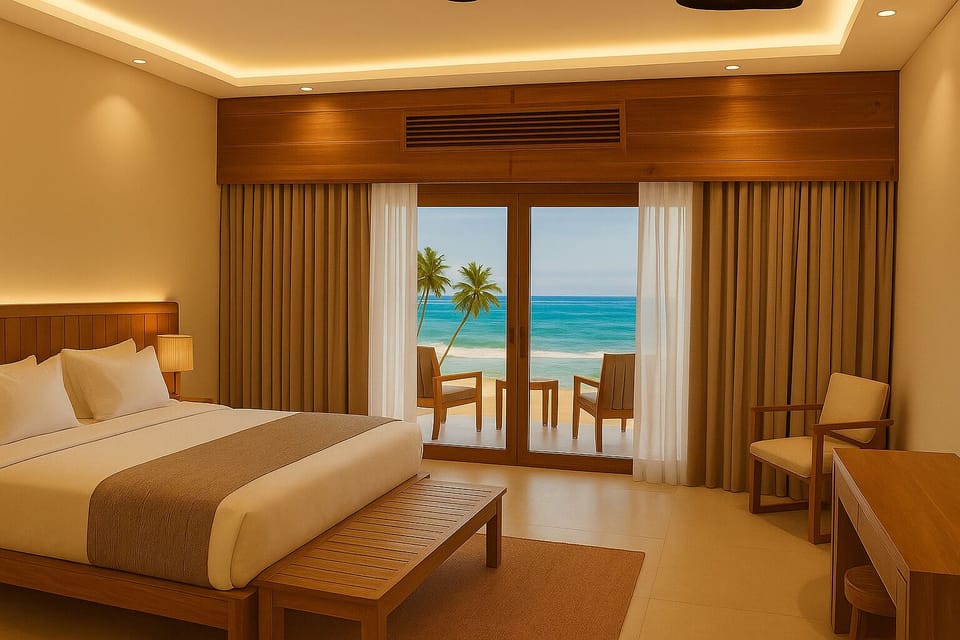 Executive Suite, Oceanfront | Minibar, in-room safe, iron/ironing board, bed sheets
