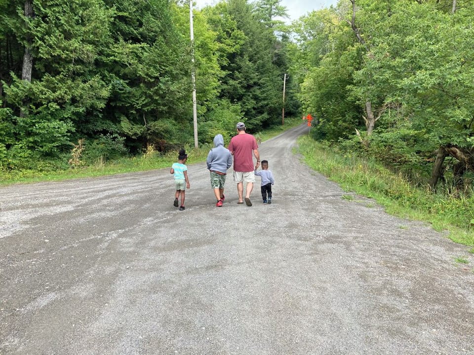 Walking to the Swimming Hole about 1000'