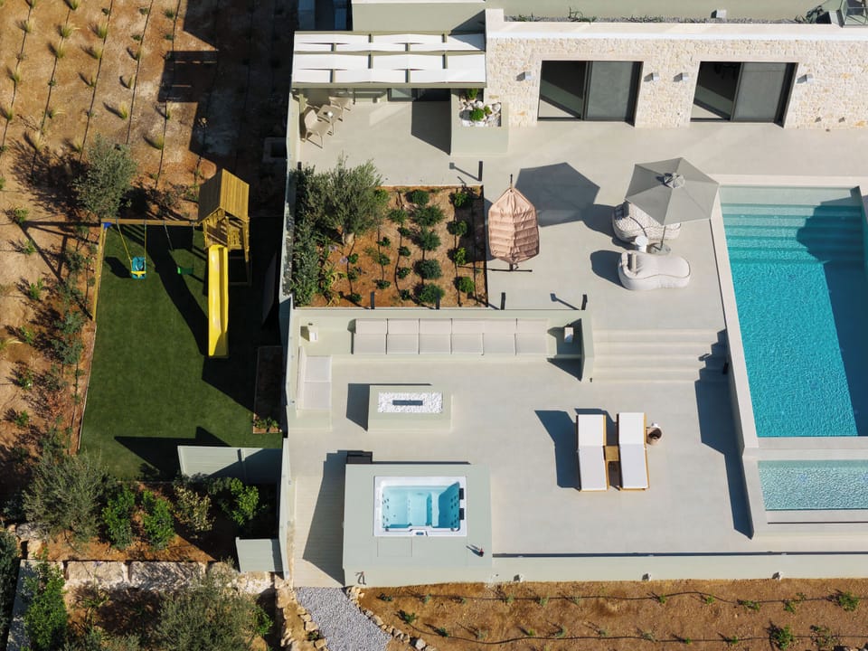 Bird's Eye View from the outdoor pool surroundings. 