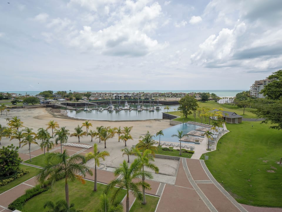 Stunning views of the marina.