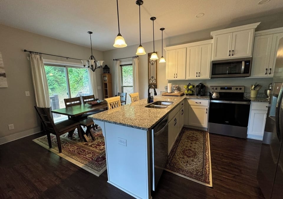 Kitchen and Dining with Seating for 9