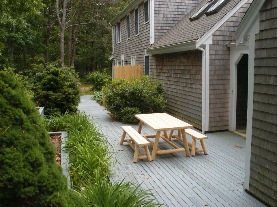 Picnic table for dining outdoors
