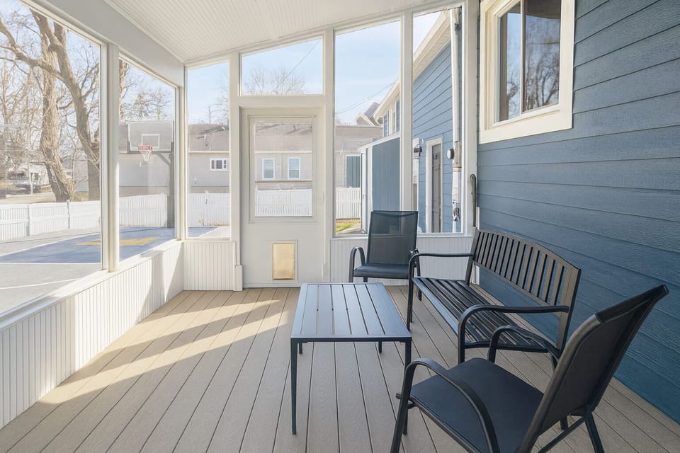 Screened Porch with Sitting Area