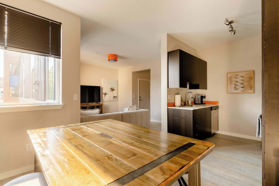Dining room beside kitchen and living room.
