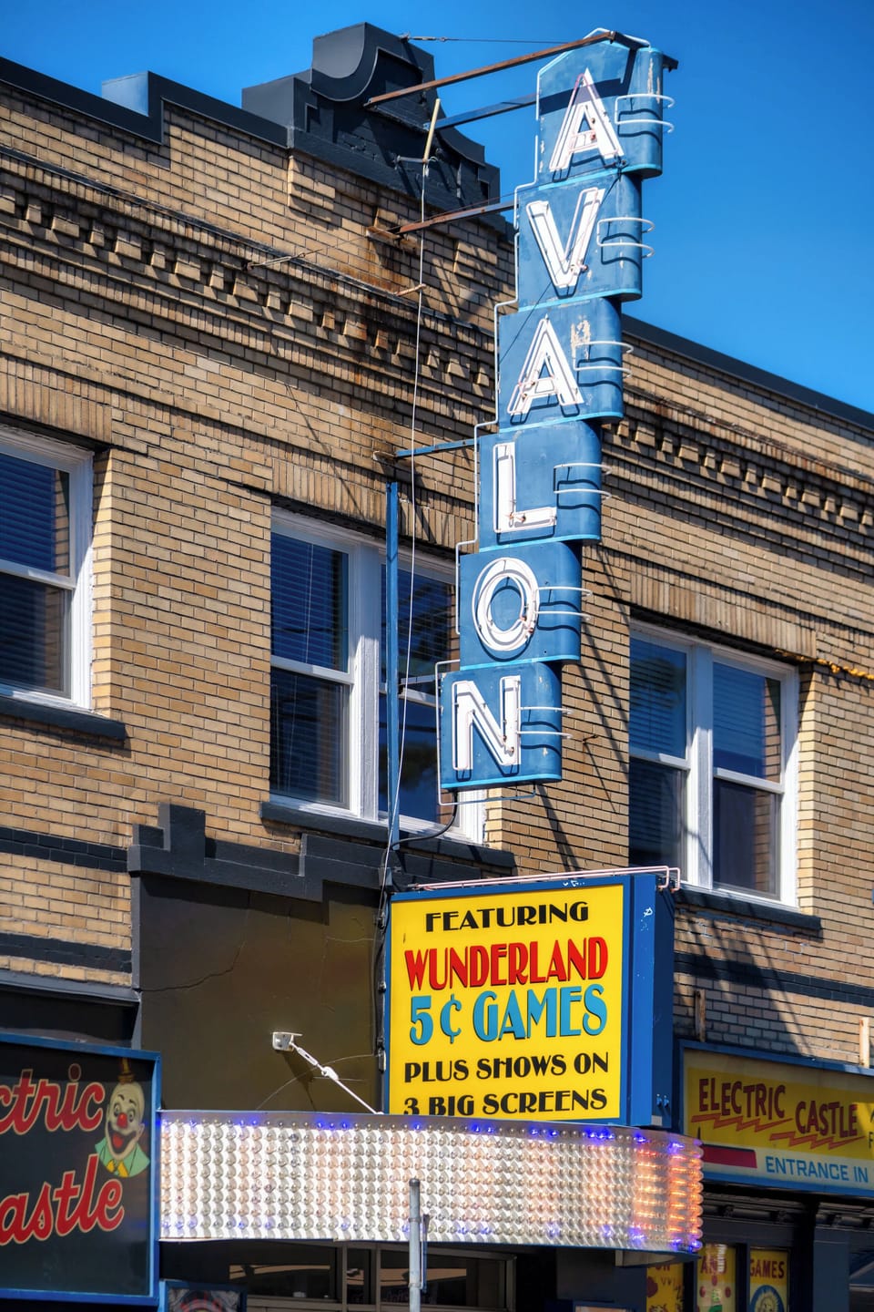 Neighborhood photo: Avalon sign on a neighborhood building.