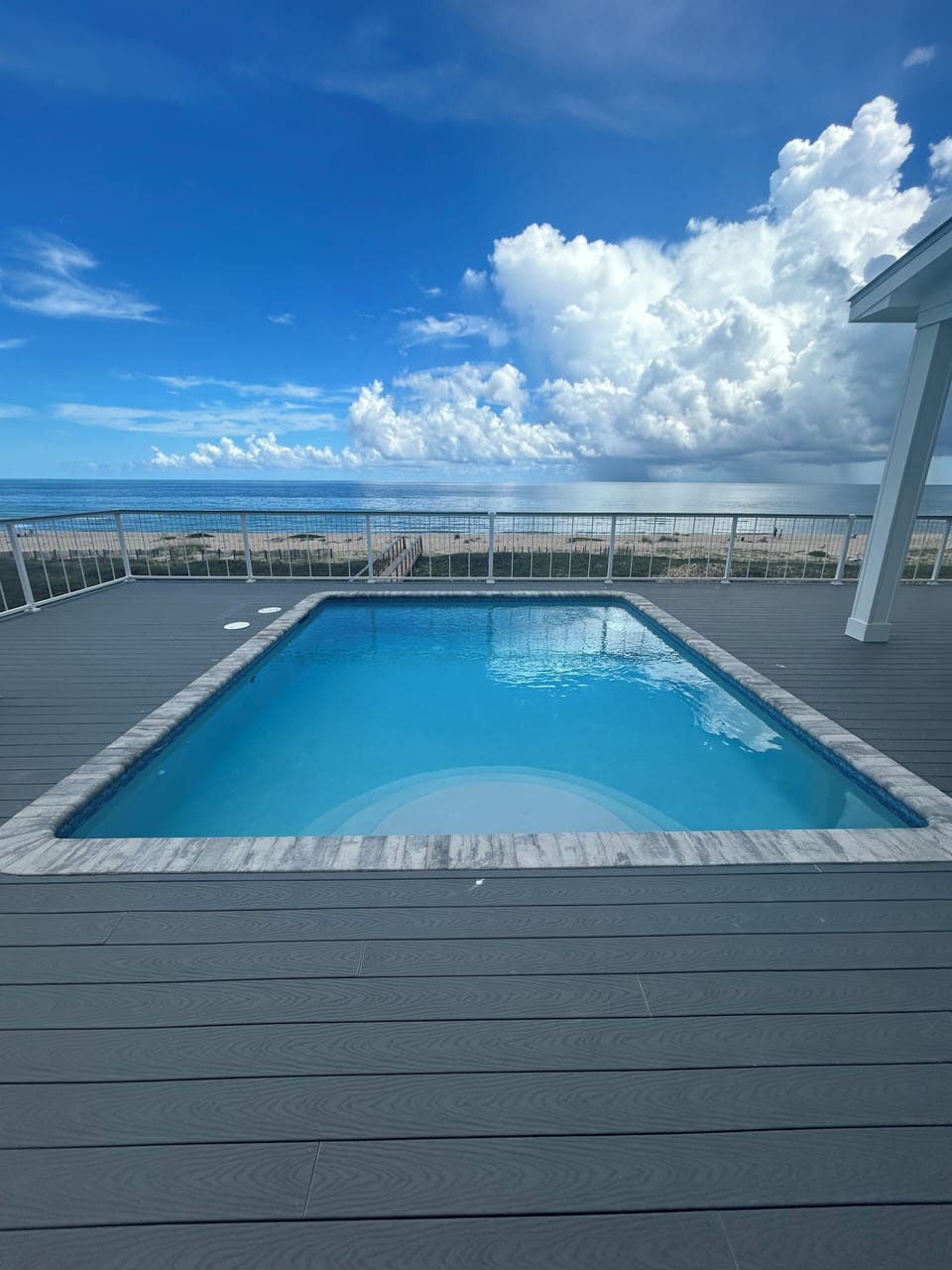 Deck level pool