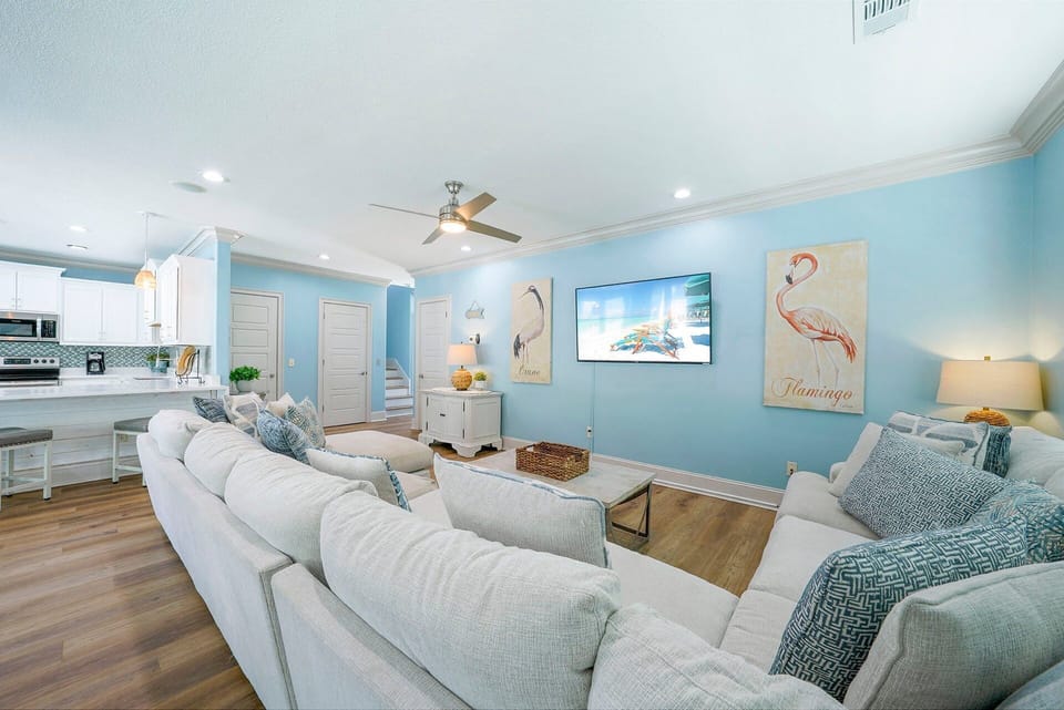 Tangled in Blue - Crystal Beach - Living Room