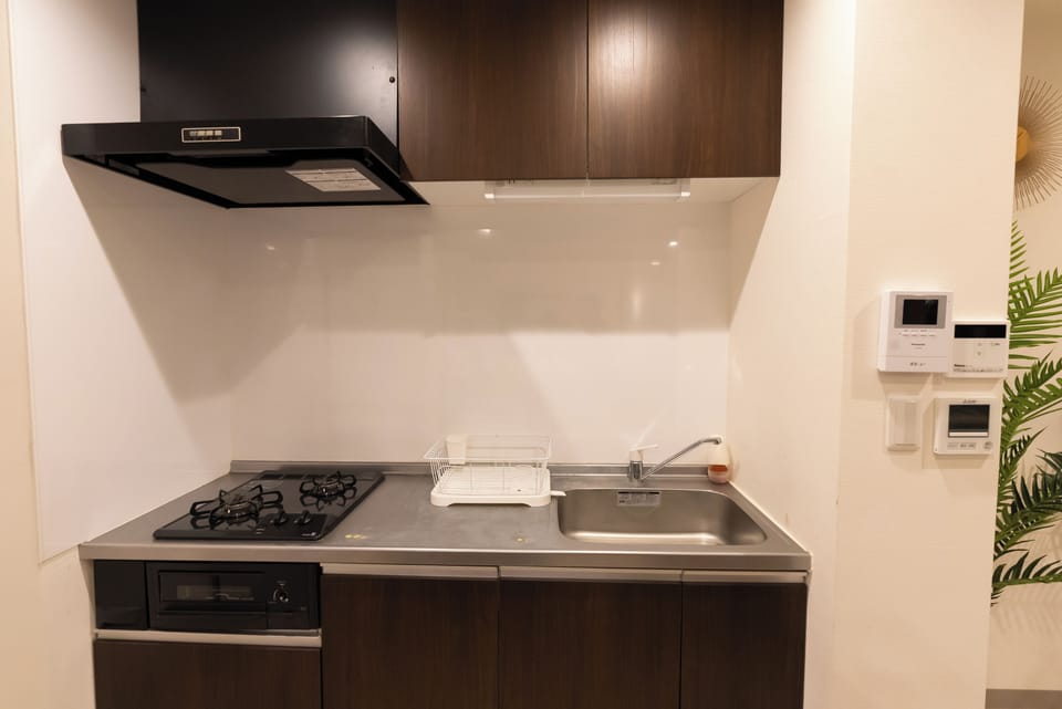 Basic Villa | Private kitchen | Full-size fridge, microwave, stovetop, toaster oven