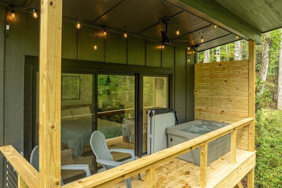 Private Hot Tub on Porch