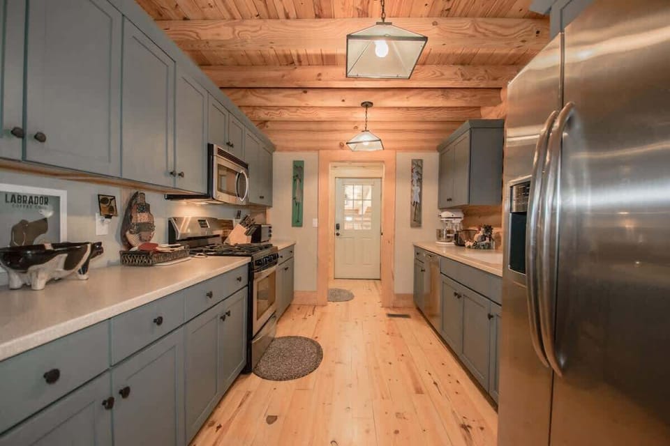 Kitchen is stocked with the essentials