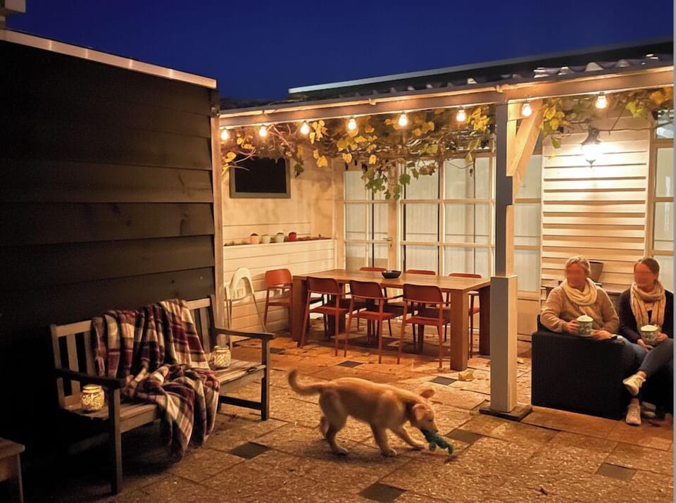 Shared patio.