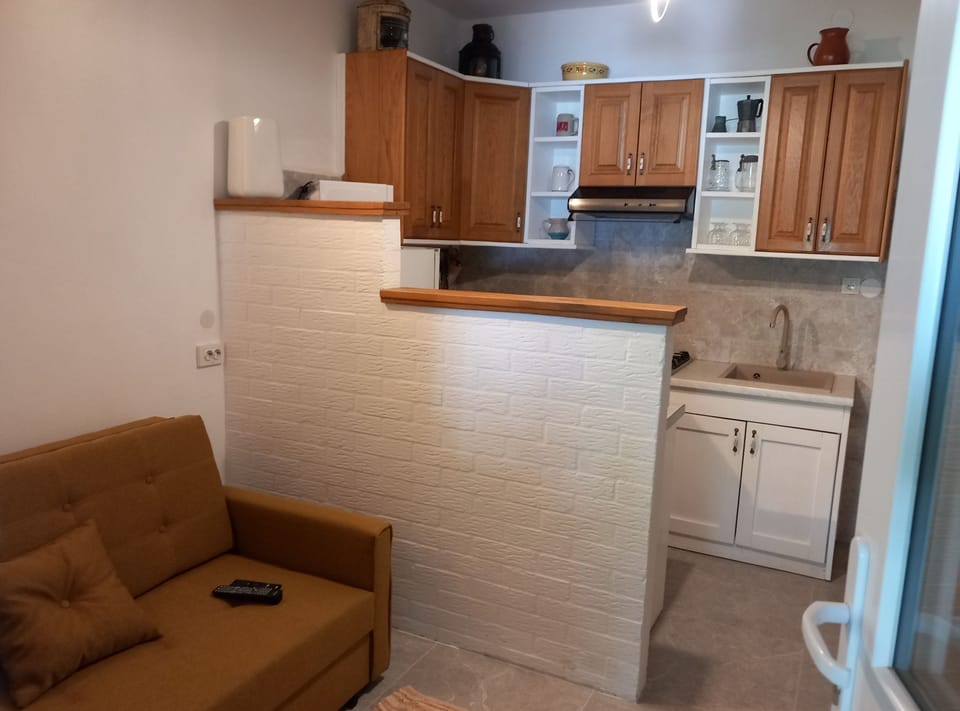 Apartment (Guest House Green Corner Supetarska D) | Living room | 32-inch flat-screen TV with satellite channels