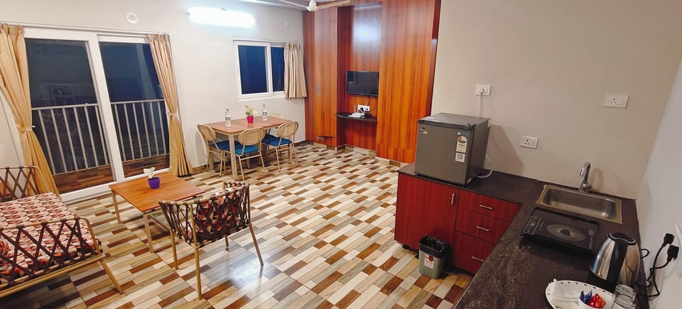 Premium Apartment | Living room | 32-inch LED TV with cable channels