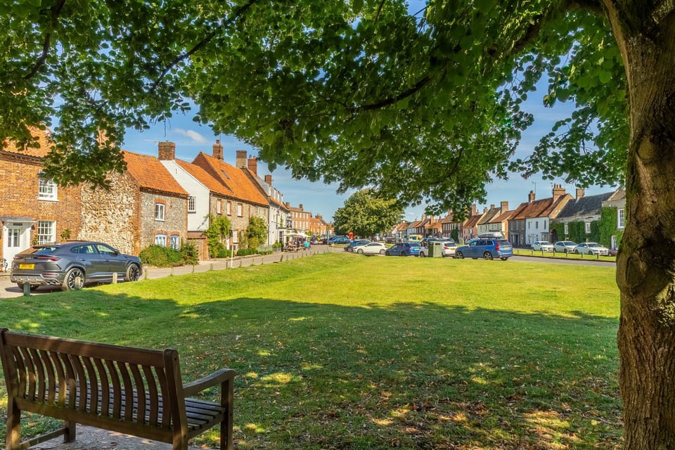 The village of Burnham Market is an eight minute drive away