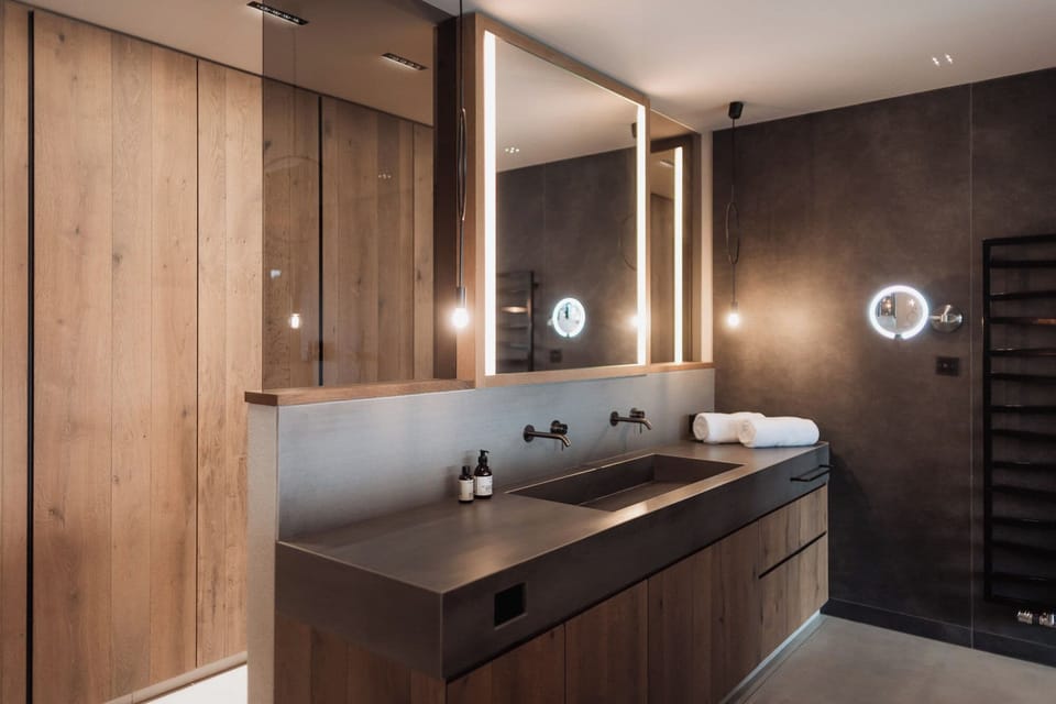 Premium Suite, Private Pool, Valley View | Bathroom | Separate tub and shower, jetted tub, rainfall showerhead, hair dryer