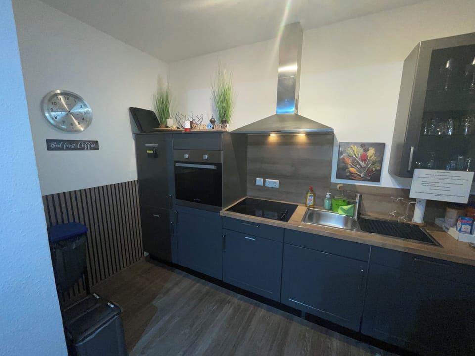 Shared fridge, microwave, espresso maker