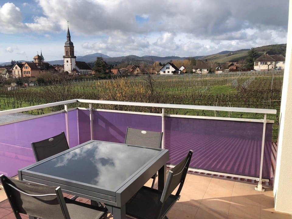 terrasse privative avec vue