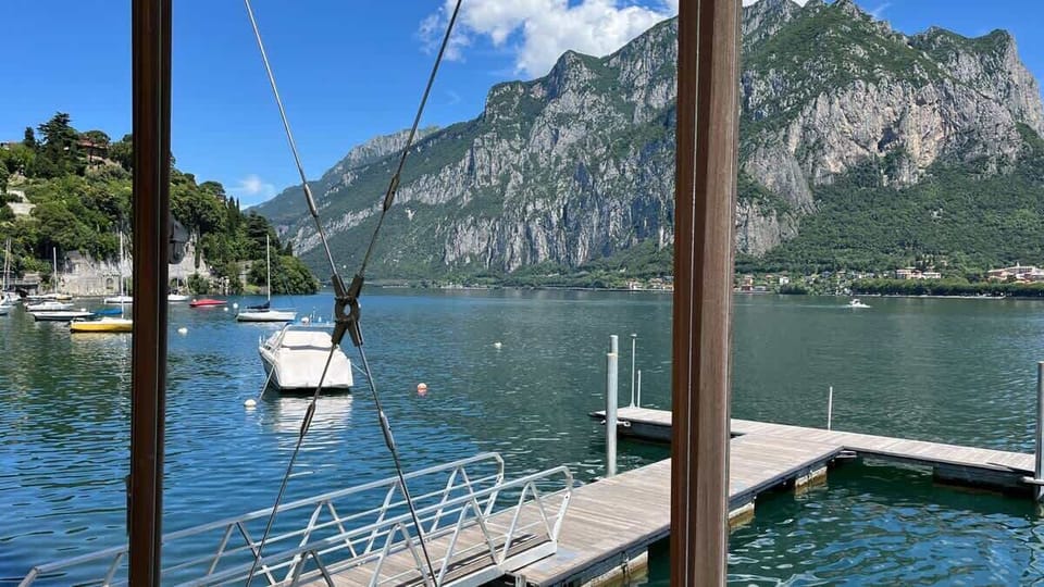 Our wonderful lake, framed by the mountains