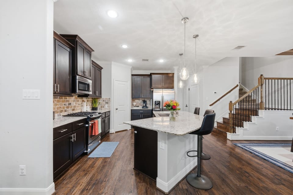 A fully equipped kitchen has everything needed to create delicious memories.
