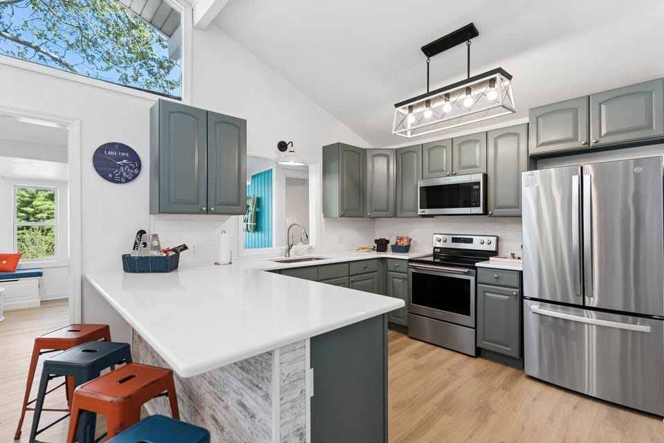 Cook, gather, and hang out - all in one bright, modern space.