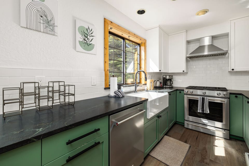 Enjoy fresh colors and ample prep space in the newly remodeled kitchen