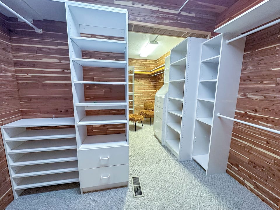 Huge closet in the Master Bedroom