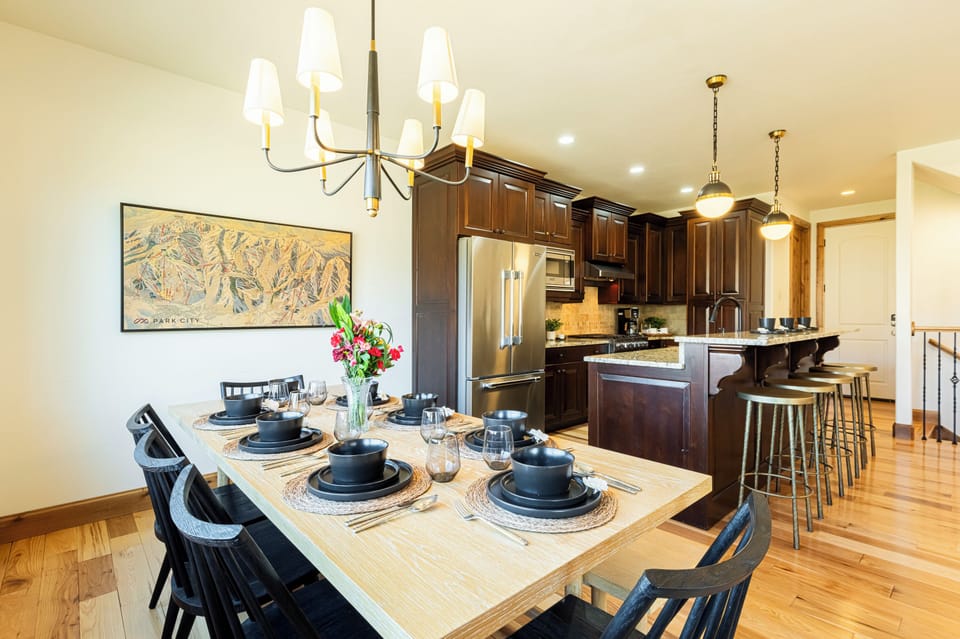 Dining and kitchen