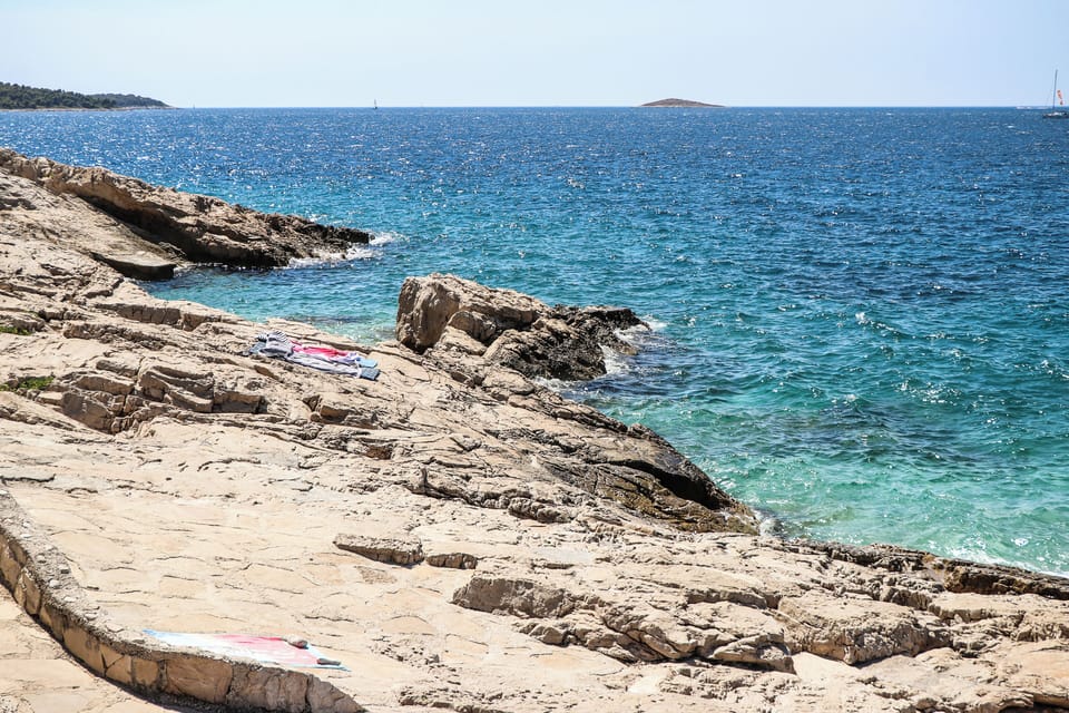 On the beach, white sand