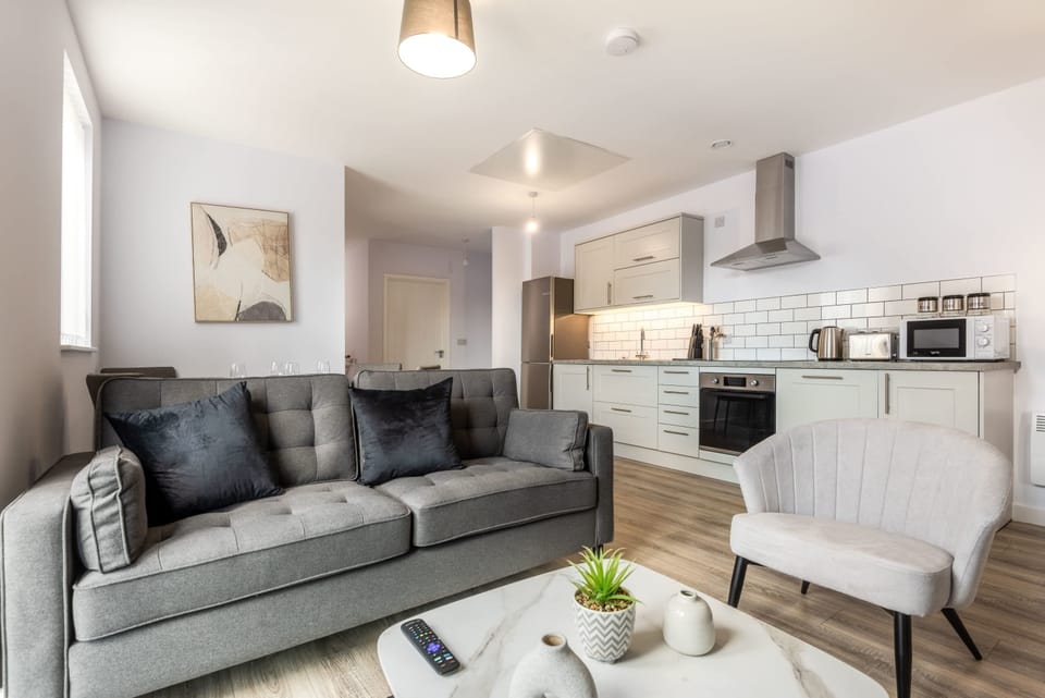 Living Space and Kitchen