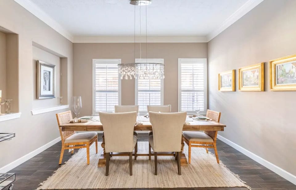 Luxury Villa | Private kitchen | Full-size fridge, microwave, oven, stovetop