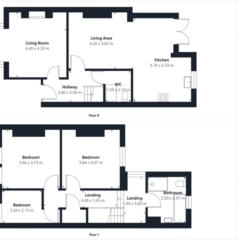 House | 3 bedrooms, iron/ironing board