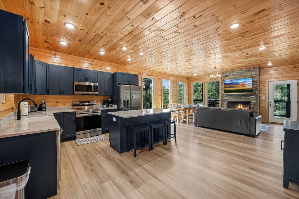 Entry level open floor plan