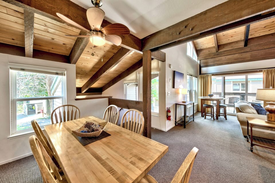 Gather for family meals at the dining table for 6 while enjoying the natural light from the windows