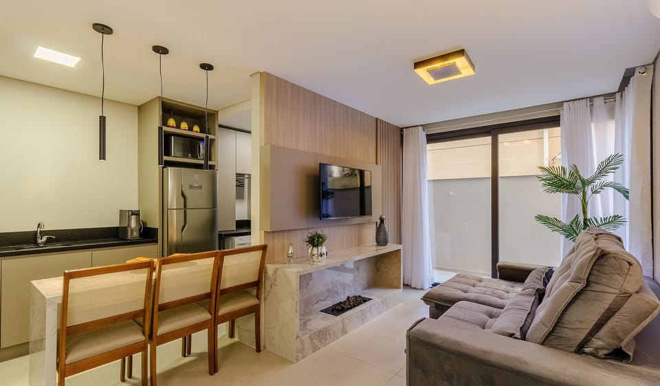 Basic Apartment | Living area | 40-inch TV with digital channels