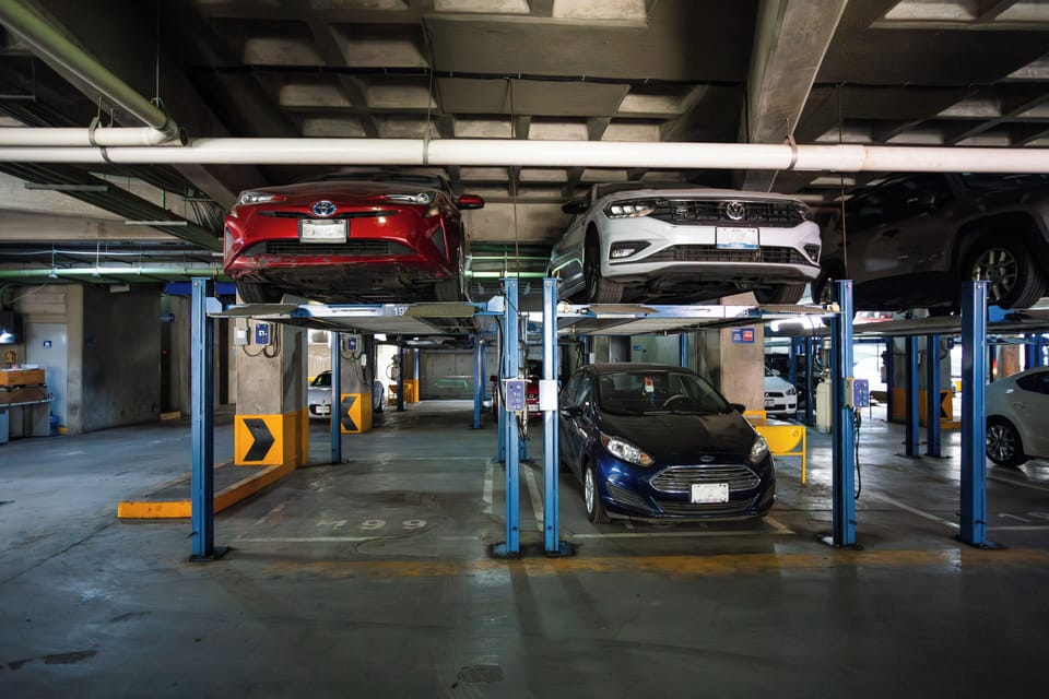 Free self parking, free valet parking