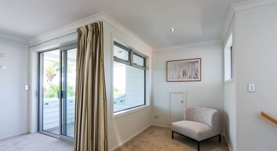 Nook in master bedroom with private deck