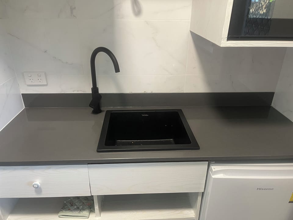 Kitchen with induction stove