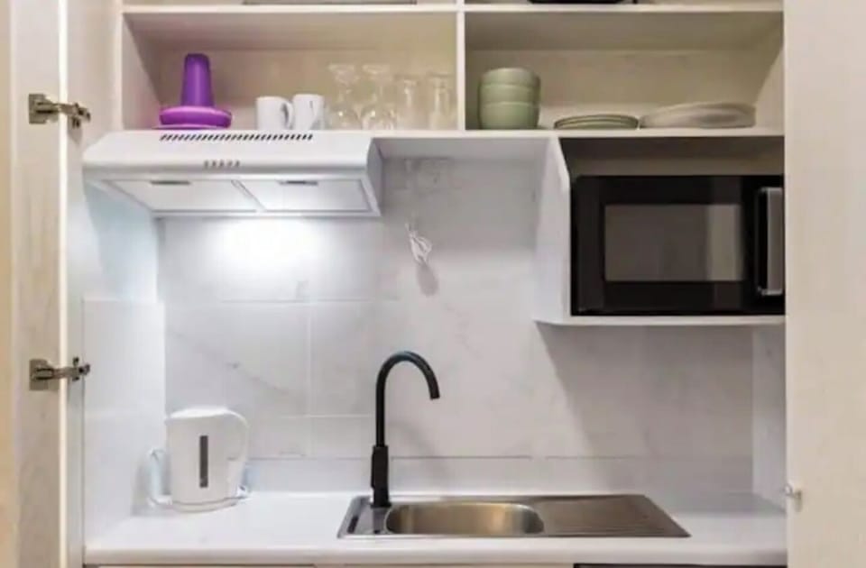 Kitchen with induction stove