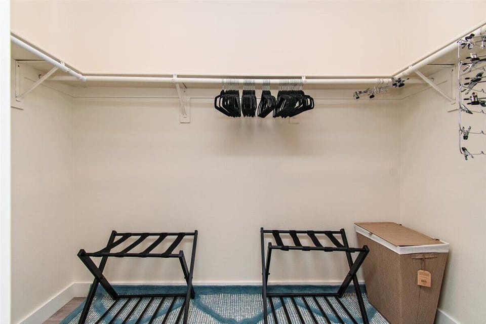 Spacious laundry and storage area for your convenience