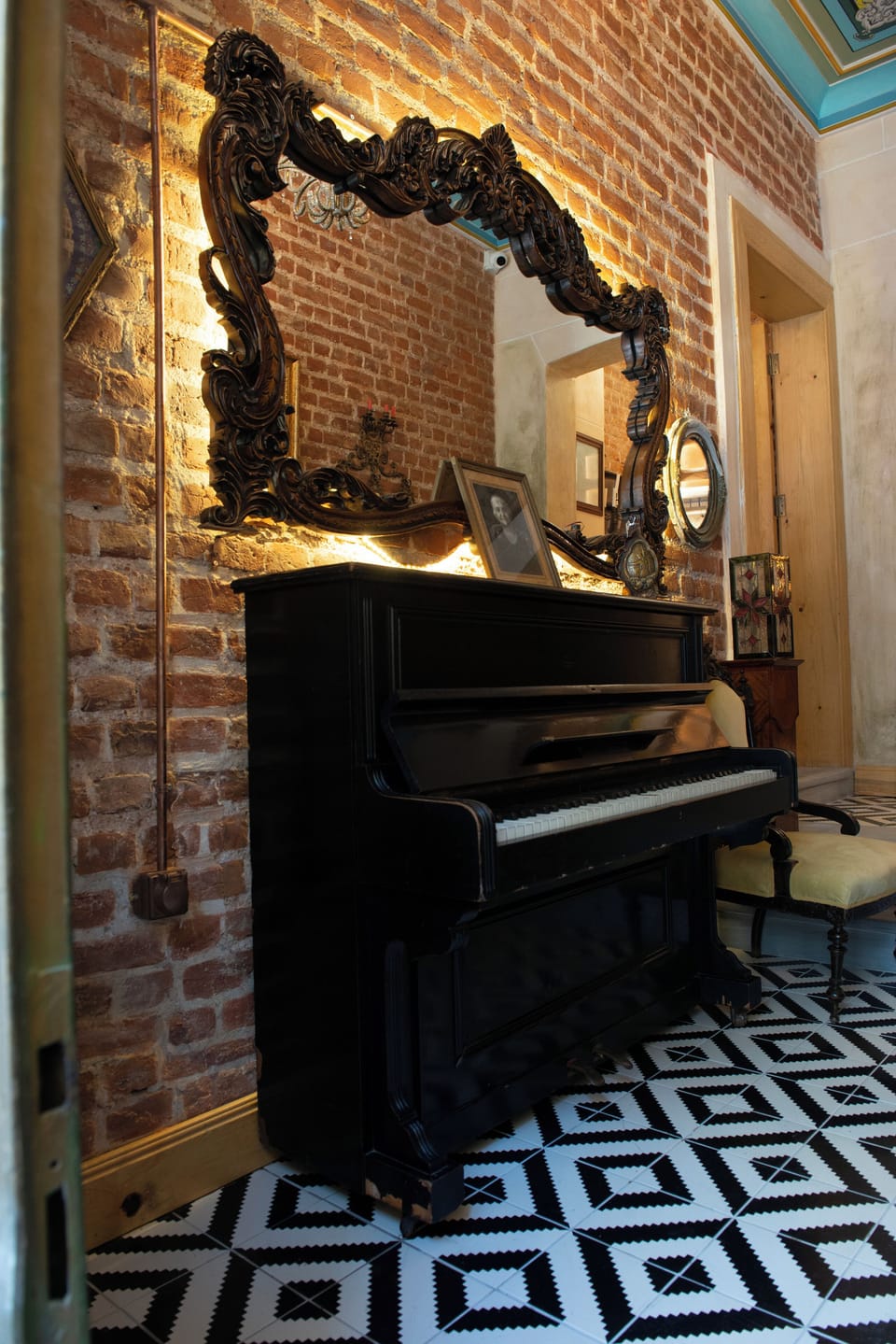 Interior entrance