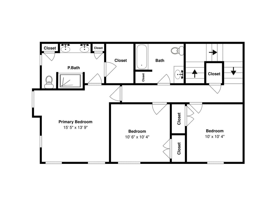 House, Multiple Beds, Patio (Prominence North #54A) | Floor plan